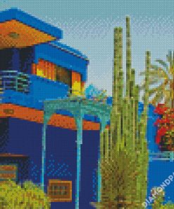 Marrakesh Majorelle Garden diamond painting