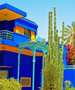 Marrakesh Majorelle Garden diamond painting