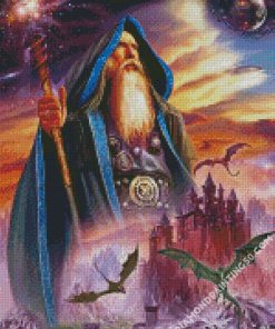 Merlin Wizard diamond painting