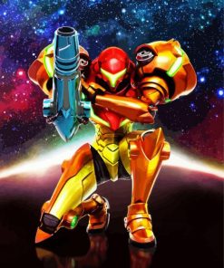 Metroid Galaxy Diamond Paintings