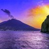 Mount Stromboli Volcano Diamond Paintings