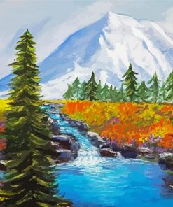 Mt Rainier Art Diamond Paintings