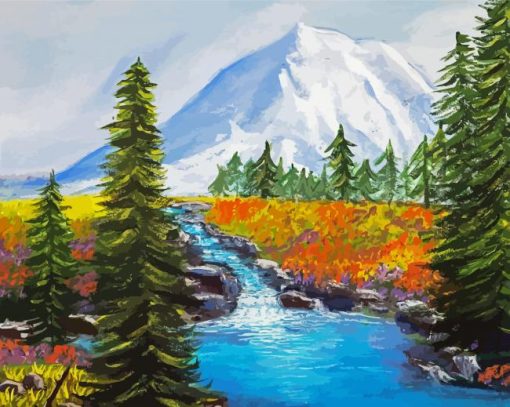 Mt Rainier Art Diamond Paintings