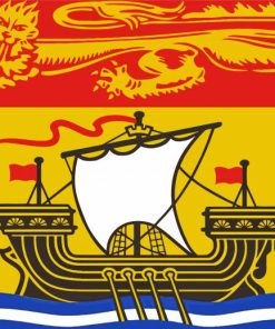 New Brunswick Flag Diamond Paintings