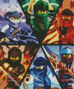 Ninjago Characters Diamond Paintings