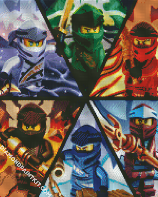 Ninjago Characters Diamond Paintings