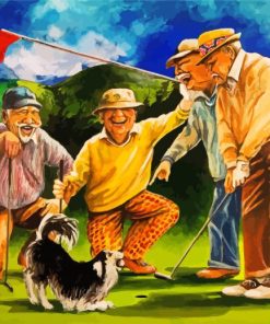 Old Men In Golf diamond painting