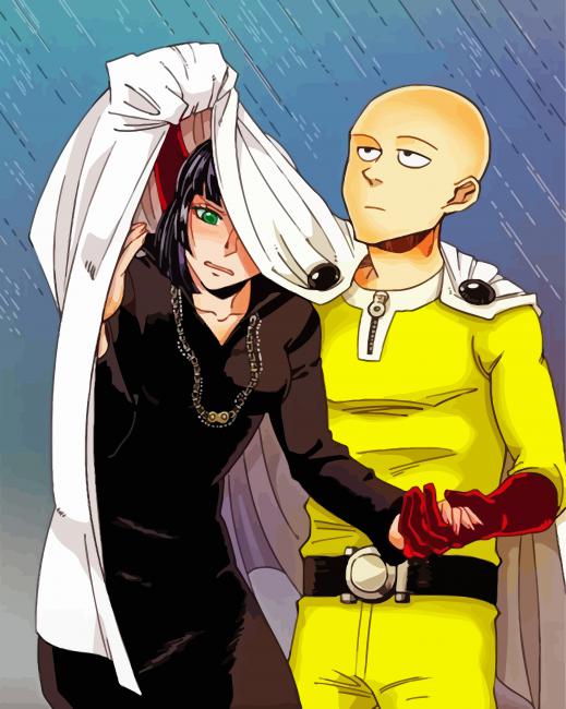 One Punch Man Saitama And Fubuki diamond painting