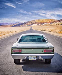 Plymouth Roadrunner On Road Diamond Paintings