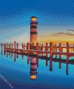 Podersdorf Lighthouse In Austria diamond painting