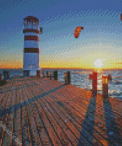 Podersdorf Lighthouse Neusiedl Am See diamond painting