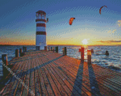 Podersdorf Lighthouse Neusiedl Am See diamond painting