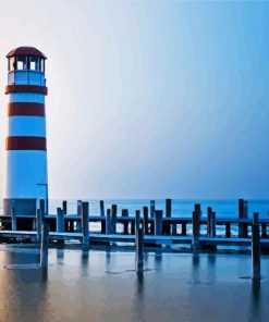 Podersdorf Lighthouse Am See Austria diamond painting