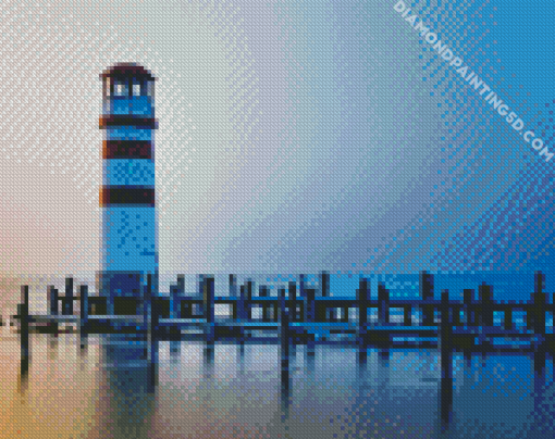 Podersdorf Lighthouse Am See Austria diamond painting