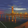 Podersdorf Am See Lighthouse diamond painting