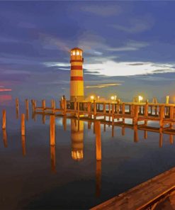 Podersdorf Am See Lighthouse diamond painting