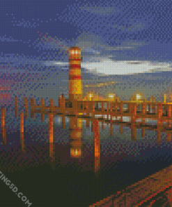 Podersdorf Am See Lighthouse diamond painting