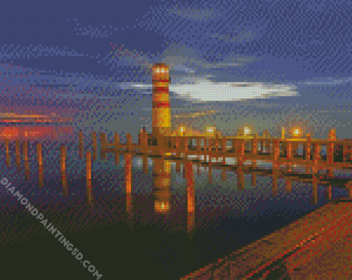 Podersdorf Am See Lighthouse diamond painting