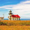 Point Cabrillo Lighthouse Mendocino Diamond Paintings