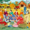 Quilters In Farm Diamond Paintings