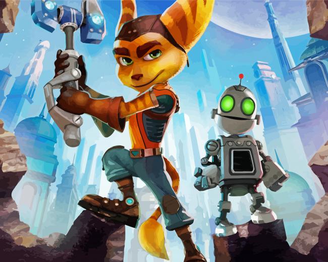 Ratchet And Clank Video Game Diamond Painting