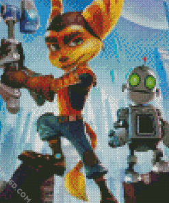 Ratchet And Clank Video Game Diamond Painting