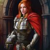 Redhead Warrior Lady Diamond Paintings