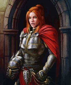 Redhead Warrior Lady Diamond Paintings