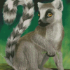 Ring Tailed Lemur Animal diamond painting