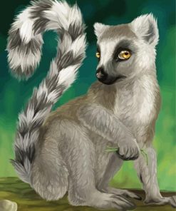 Ring Tailed Lemur Animal diamond painting