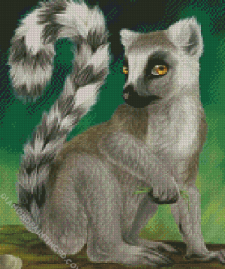 Ring Tailed Lemur Animal diamond painting