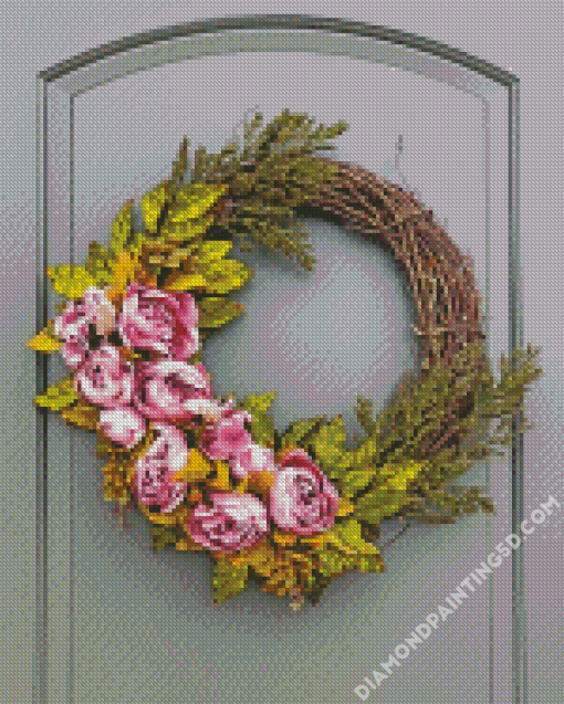 Adorable Door Wreaths Diamond Paintings