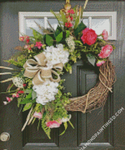 Aesthetic Door Wreaths Diamond Paintings