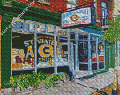 Aesthetic St Viateur Bagel Art Diamond Paintings