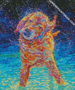 Aesthetic Wet Dog Art Diamond Paintings