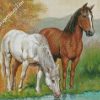 Animals Horses Drinking Diamond Paintings