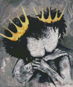 Black King And Queen Art Diamond Paintings