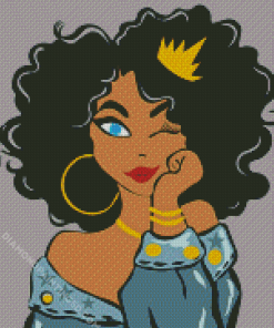 Black Queen Art Diamond Paintings