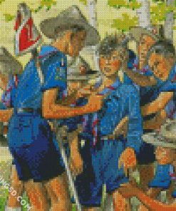 Boy Scouts Art Diamond Paintings