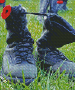 CDN Military Shoes Diamond Paintings