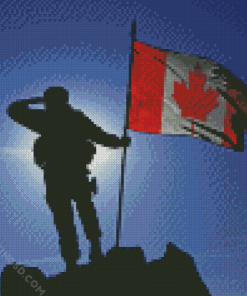 CDN Military Silhouette Diamond Paintings