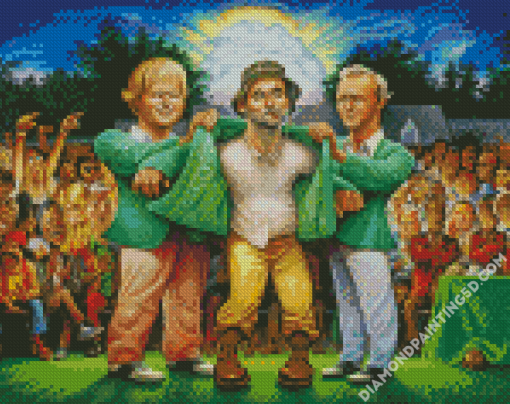 Caddyshack Characters Art Diamond Paintings