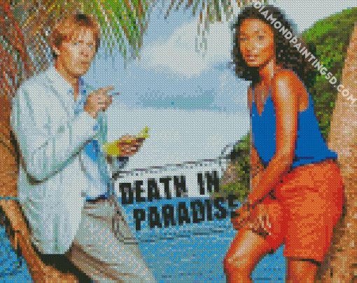 Death In Paradise Poster Diamond Paintings