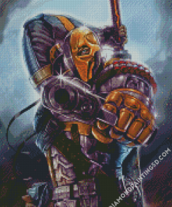 Deathstroke With Gun Diamond Paintings