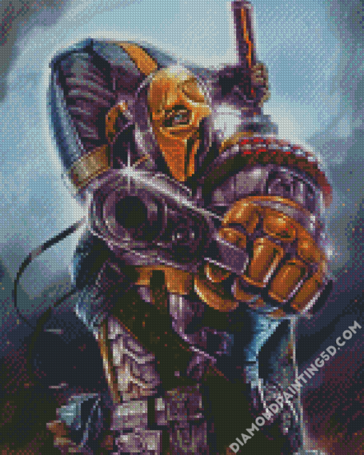 Deathstroke With Gun Diamond Paintings