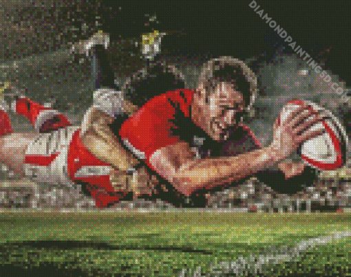 England Natonal Rugby Player Diamond Paintings