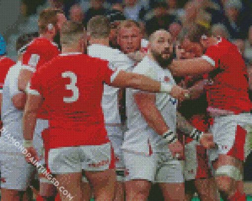 England Rugby Team Diamond Paintings