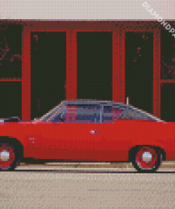 Red Amc Car Art Diamond Paintings