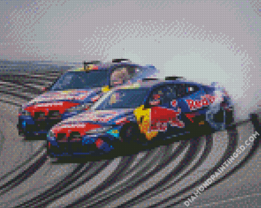 Red Bull BMW M4 Cars Diamond Paintings