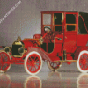 Red Ford Model T Diamond Paintings